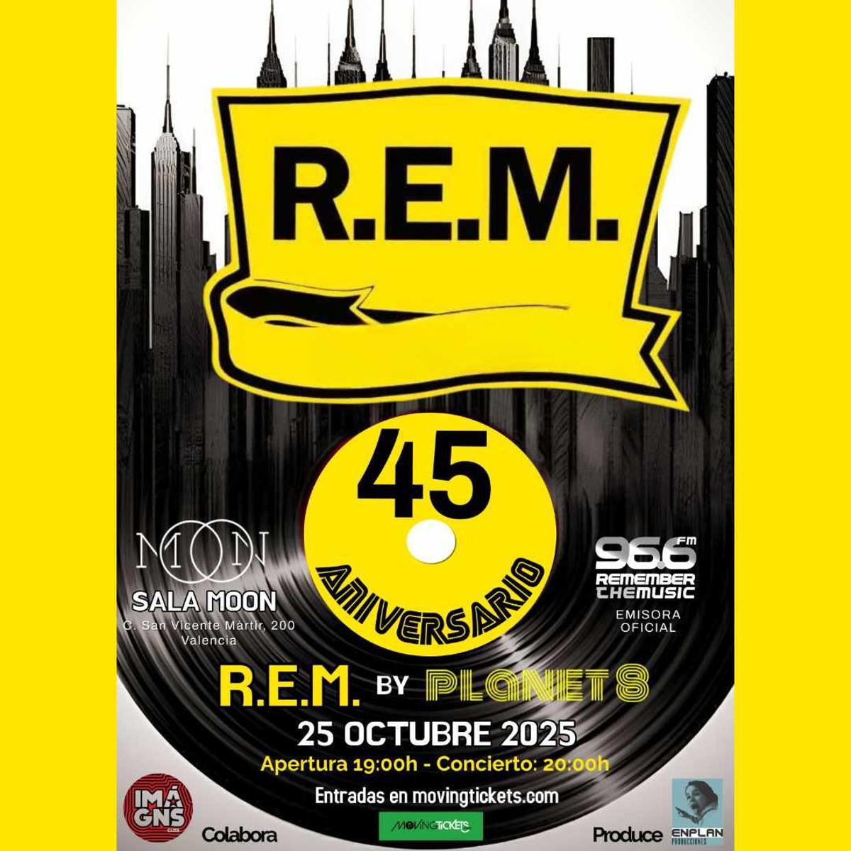 R.E.M. por Planet 8 en la Sala Moon.
