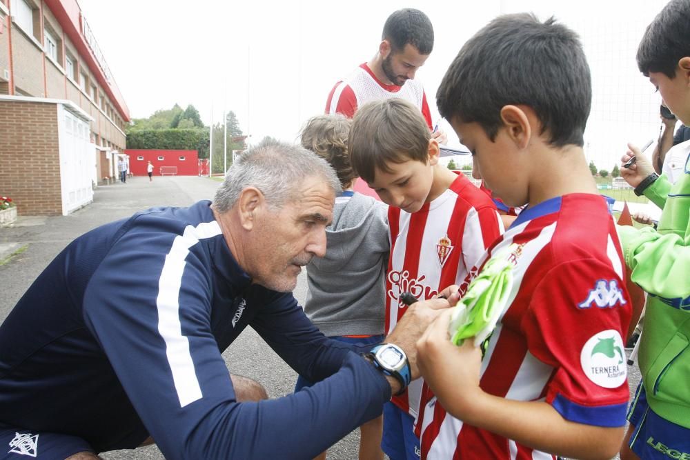 Entrenamiento del Sporting, miércoles