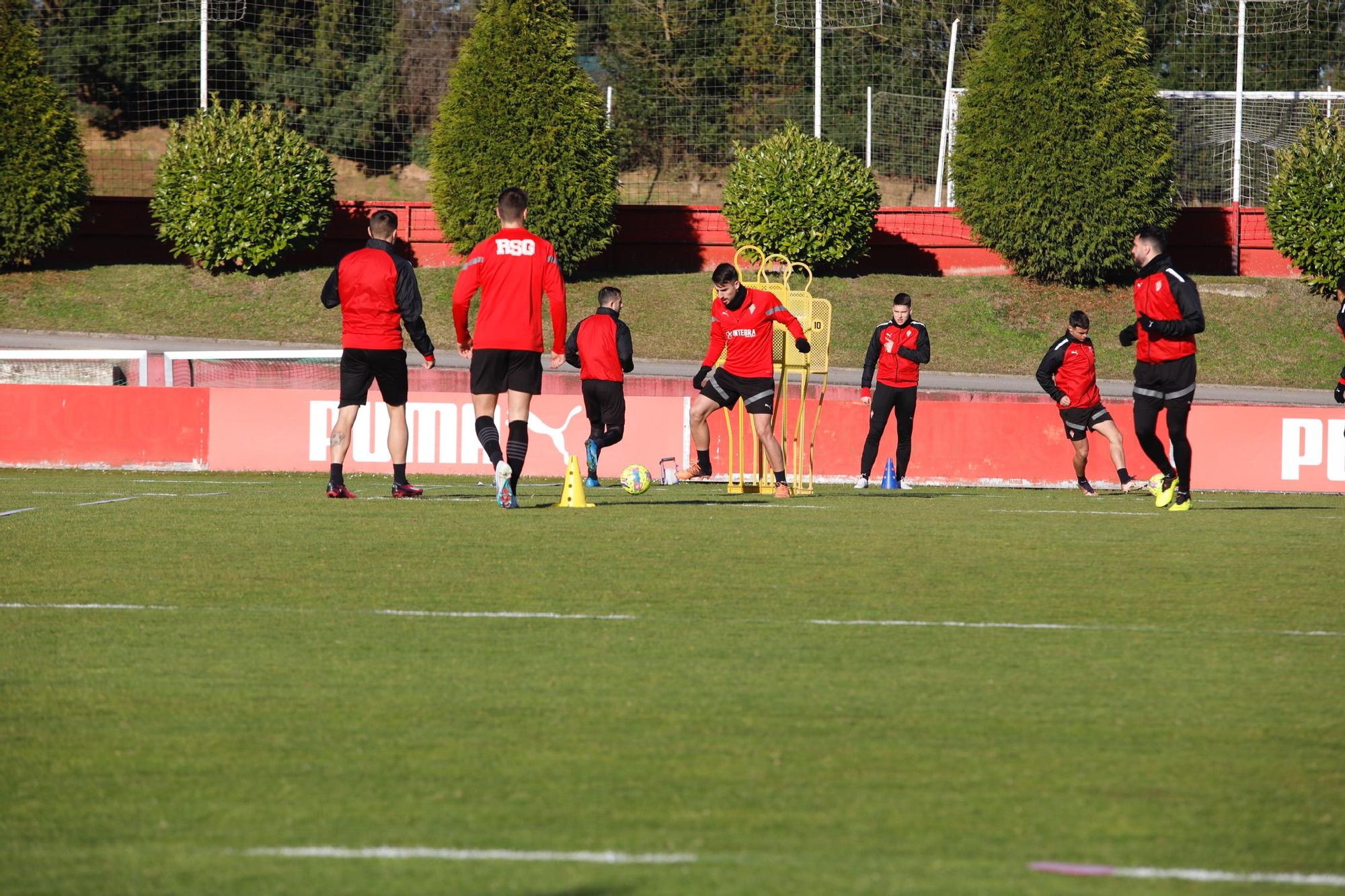 EN IMÁGENES: Así fue el entrenamiento del Sporting