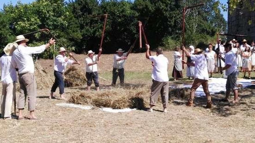 La Horta do Cura durante la &quot;Festa da Malla&quot;. // Muñiz