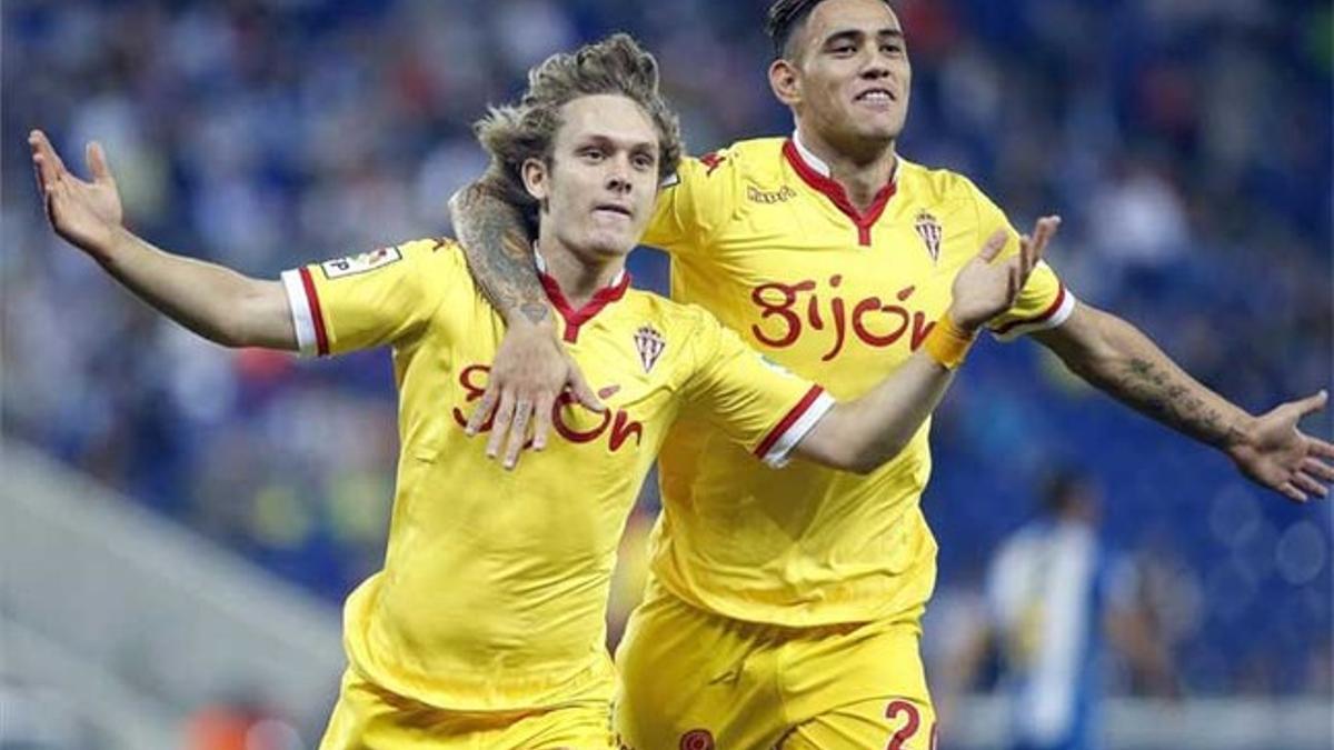 Halilovic, celebrando su gol