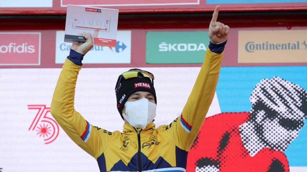 Roglic celebra su cuarto triunfo en la Vuelta