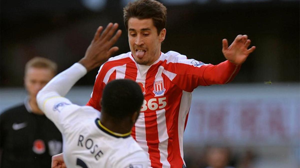 Bojan Krkic durante un partido con el Stoke City