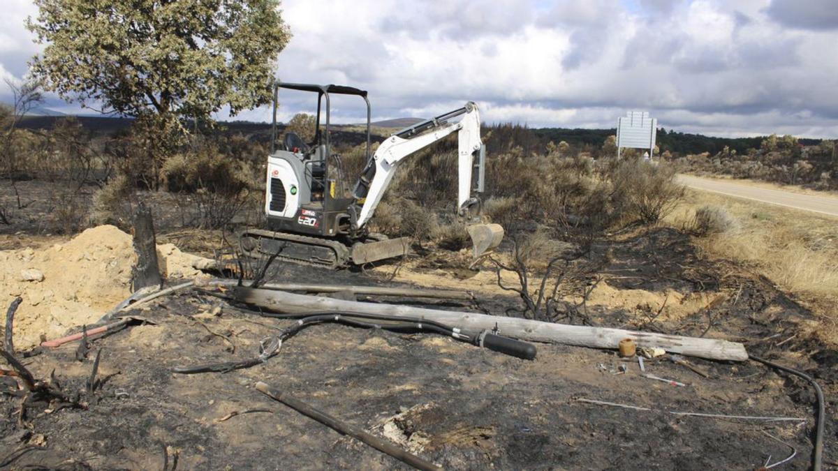 Los vecinos de Villardeciervos comienzan a presentar las reclamaciones por daños