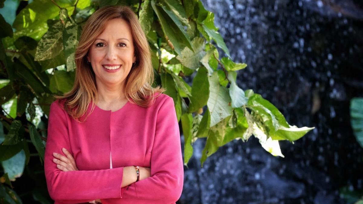 Rosa Dávila, candidata de Coalición Canaria al Cabildo, hace unos días en Santa Cruz.