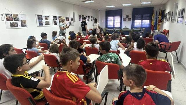 Una de las actividades con los más pequeños.
