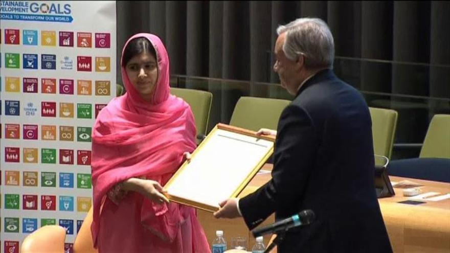 Malala, nombrada Mensajera de la Paz de la ONU