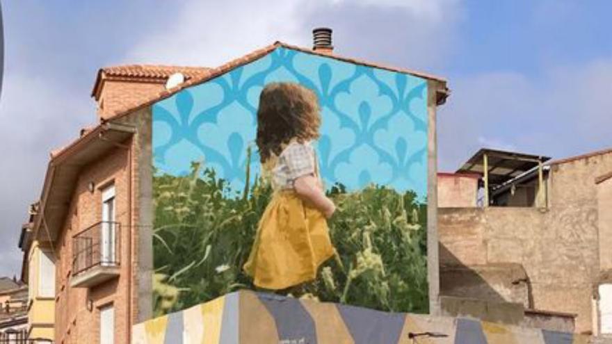 Un gran mural se descubre en la calle Rocasolano