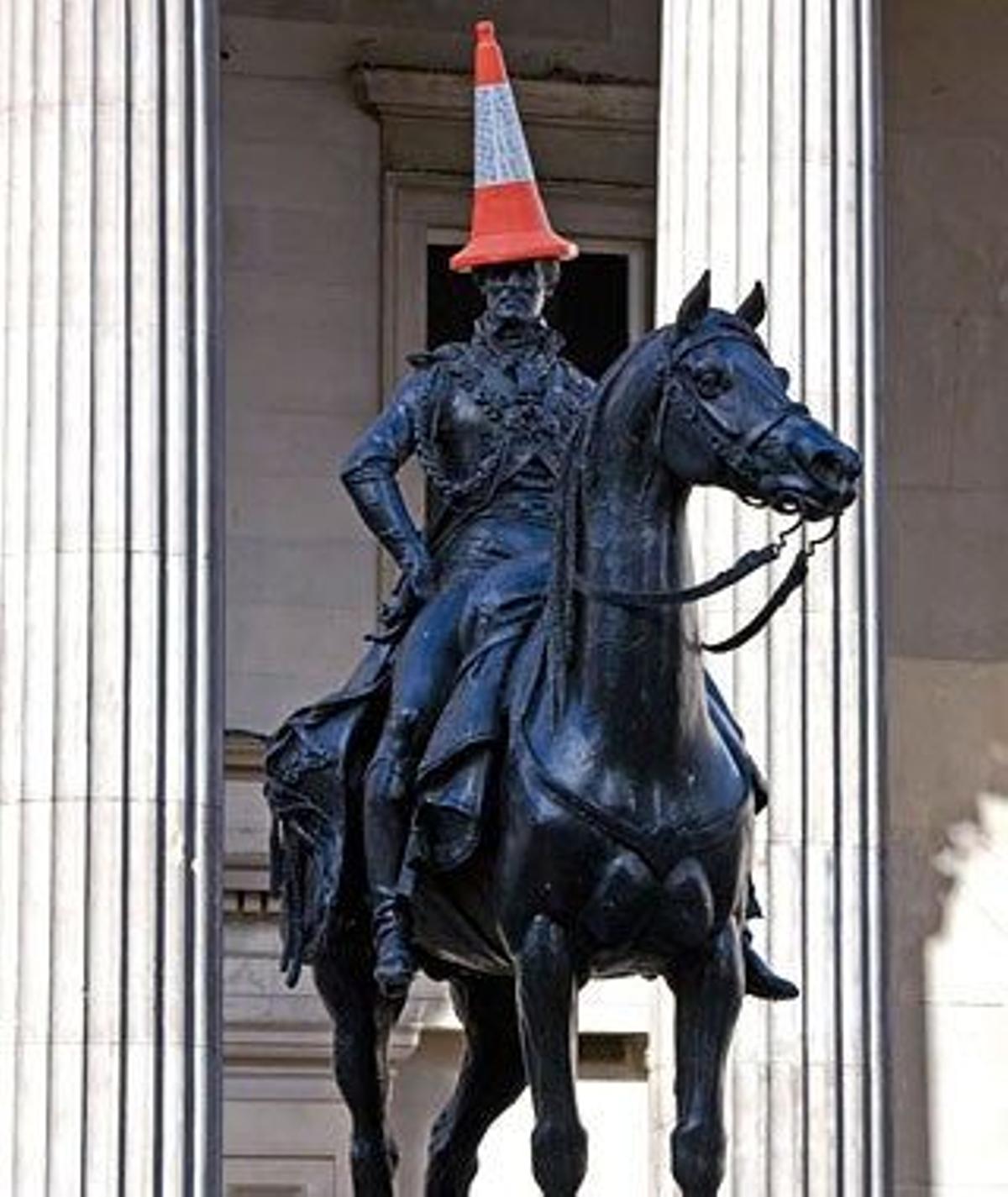 Estatua del Duque de Wellington en Glasgow