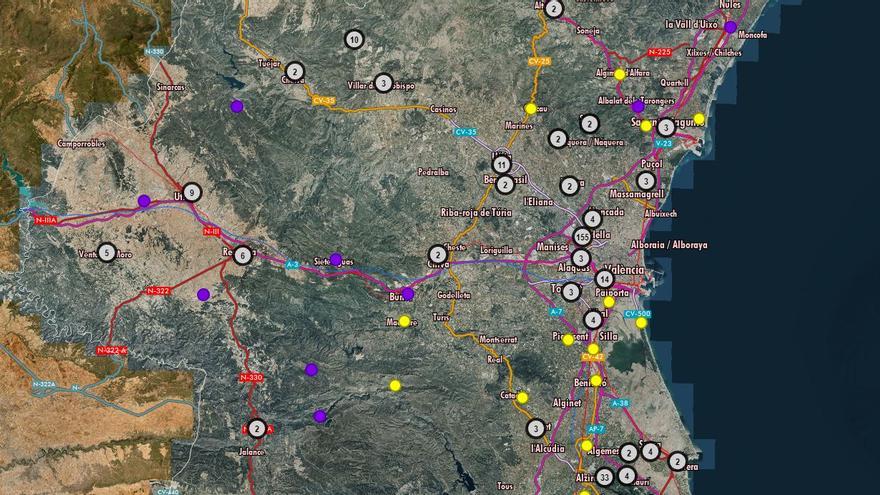 El mapa de fosas comunes amplía la información de los fusilados en cada saca