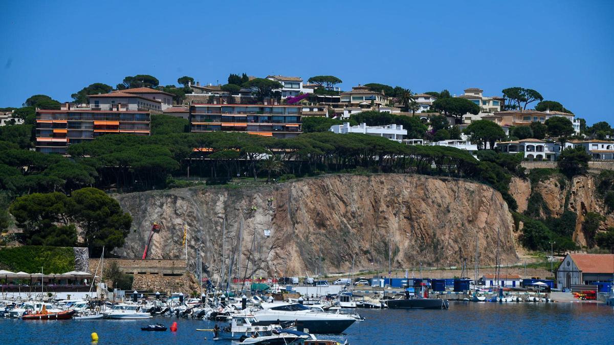 La cinglera del port Sant Feliu Guxols.