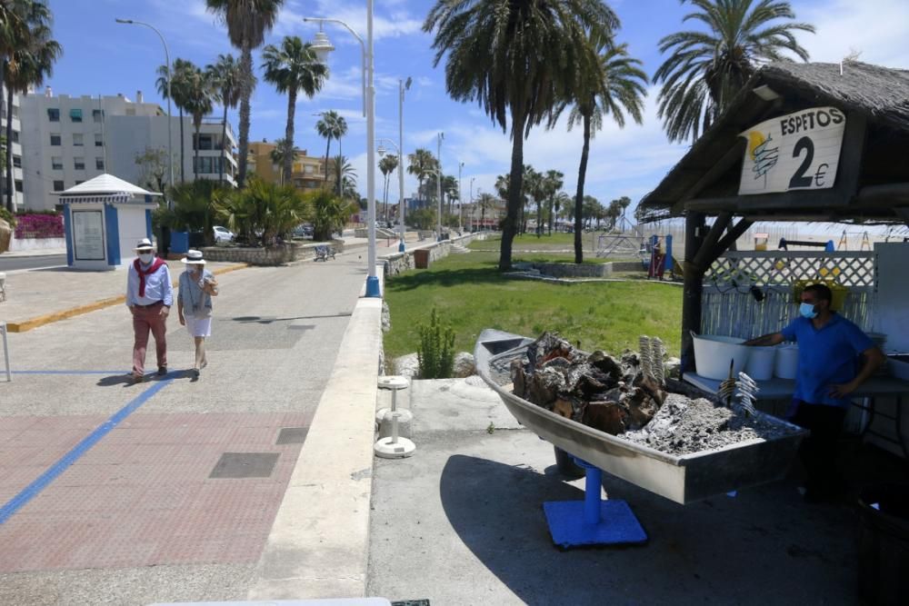 Mucho ambiente en las calles por el buen tiempo y reapertura de negocios.