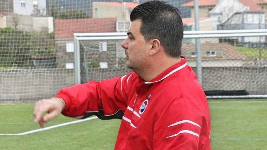 Aurelio Estévez durante un encuentro del Domaio de la pasada temporada.