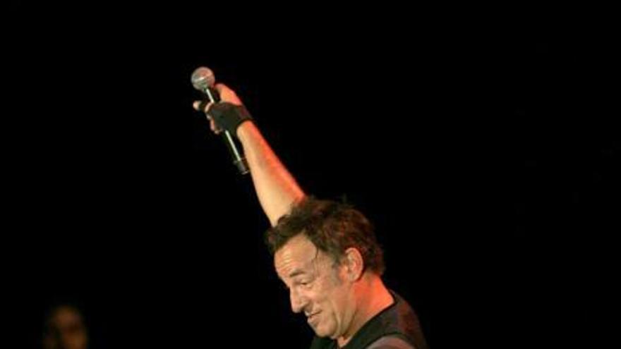 Bruce Springsteen durante su concierto en Santiago de Compostela.