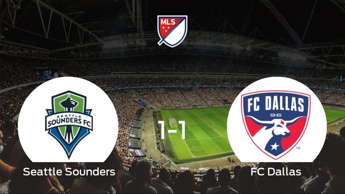 El Seattle Sounders y el FC Dallas concluyen su encuentro liguero con un empate (1-1)