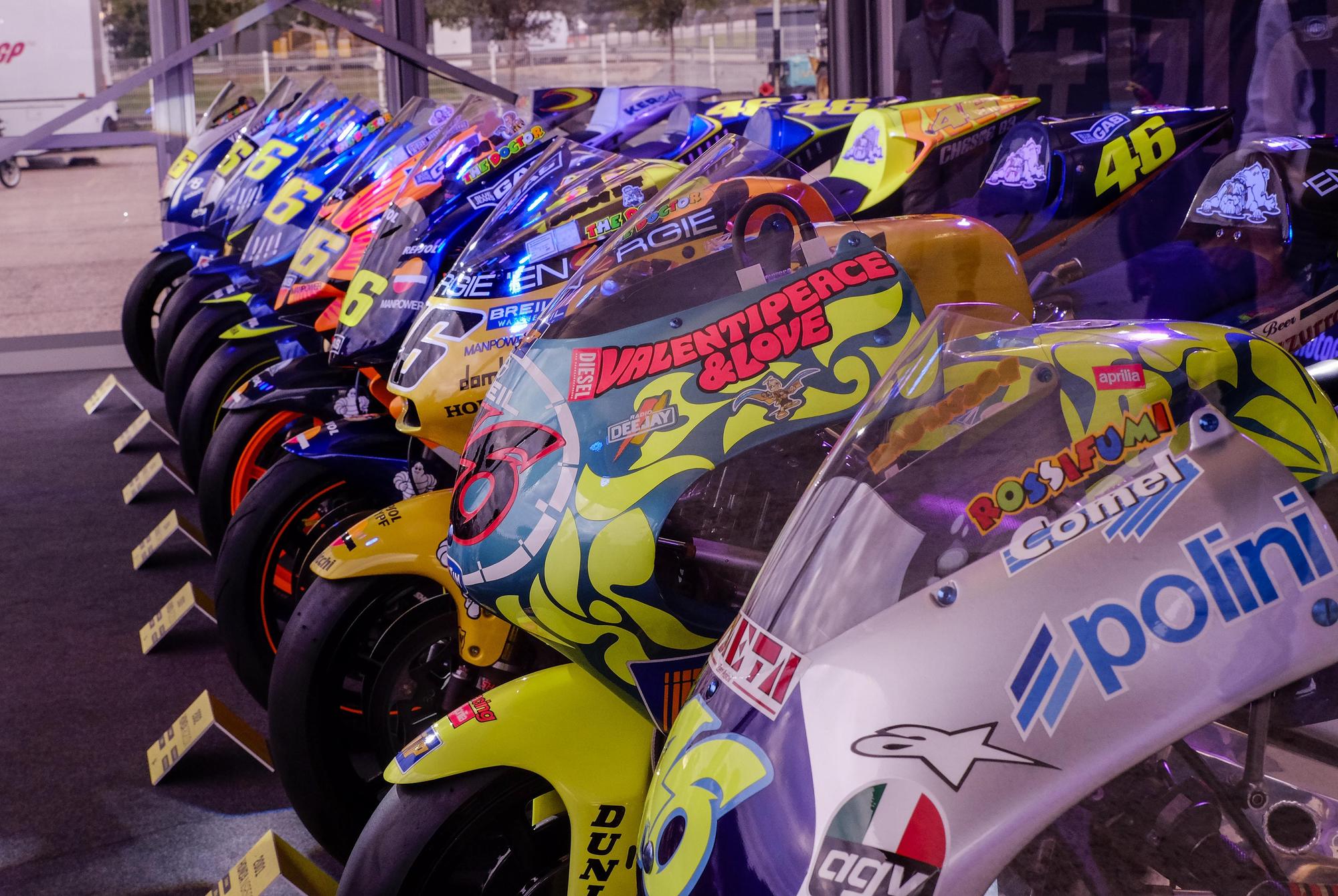 Las motos con las que triunfó Valentino rossi