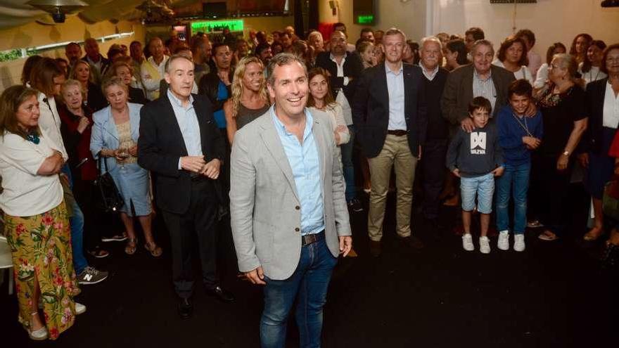 Rafael Domínguez durante un acto político del PP en Pontevedra. // Rafa Vázquez