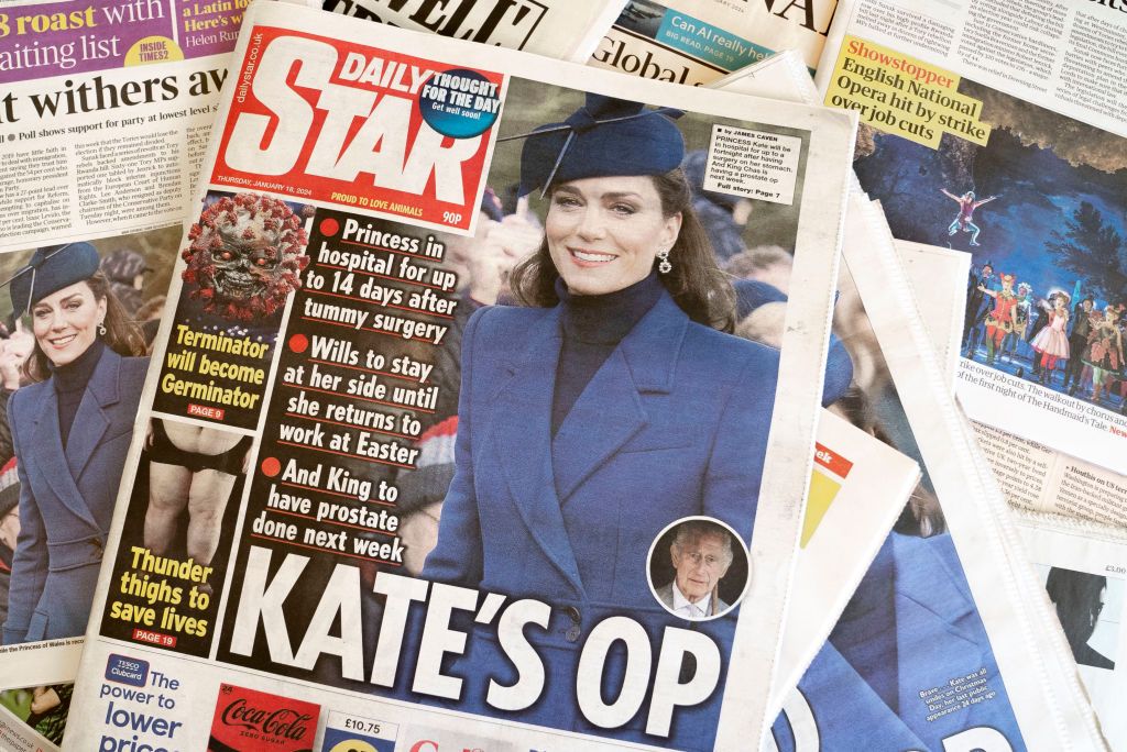 Portada de un diario británico con Kate Middleton