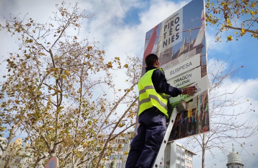 Suspendida la mascletà por el fuerte viento