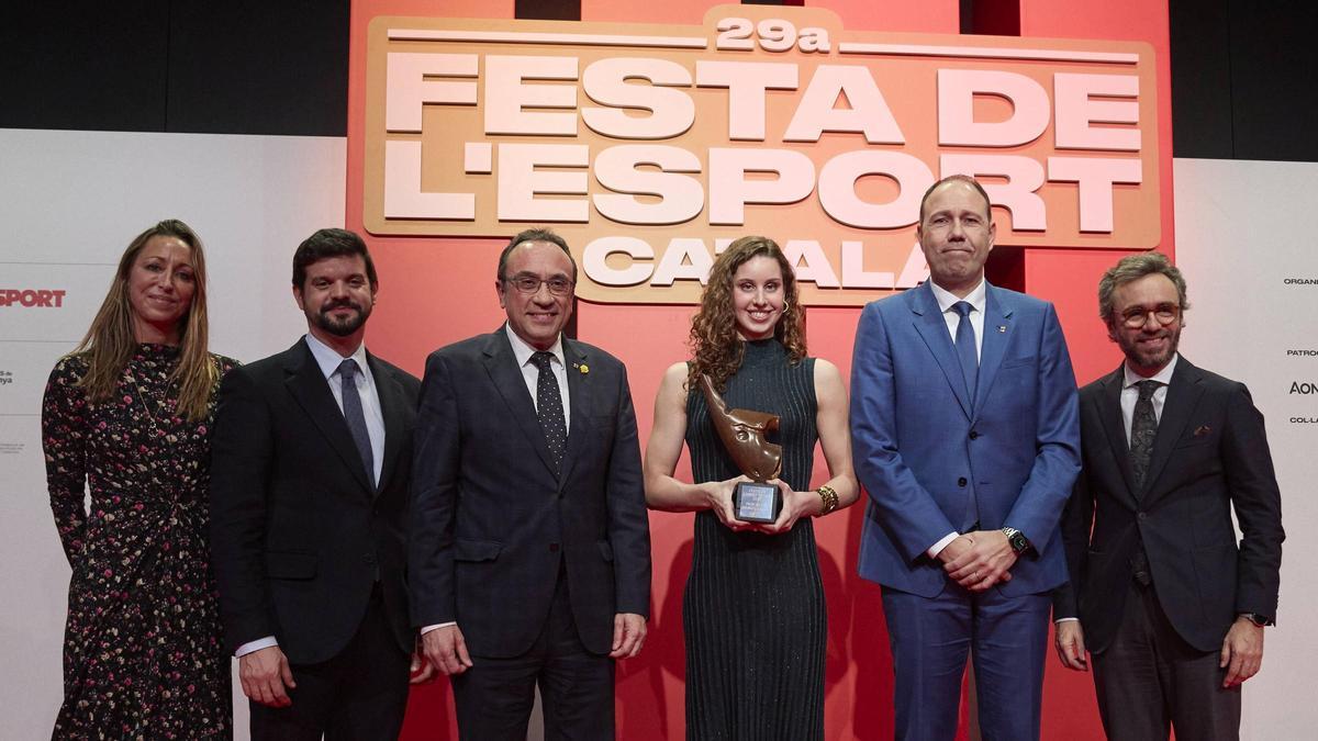 Iris Tió, premiada en la Festa de l'Esport Català.