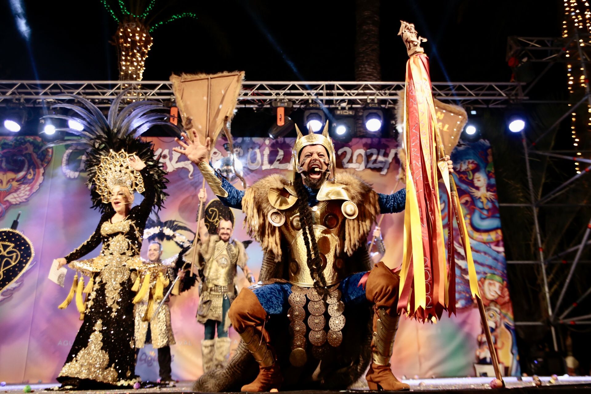 Batalla de Don Carnal y Doña Cuaresma, y pregón del Carnaval de Águilas en fotos