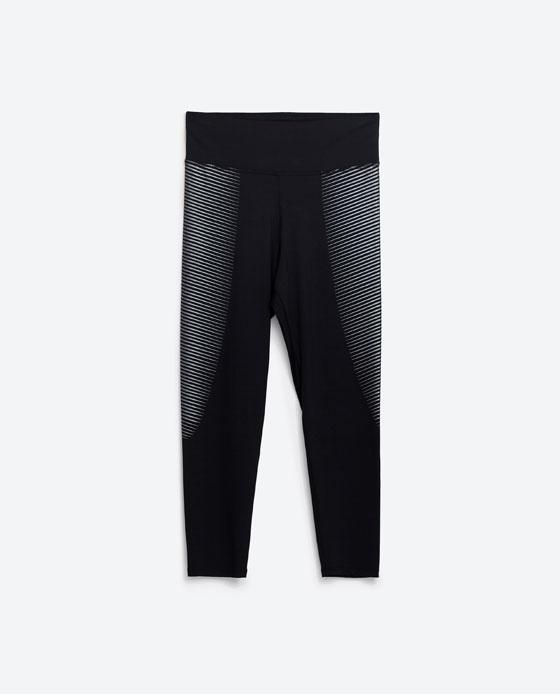 Zara Gymwear, legging tobillero