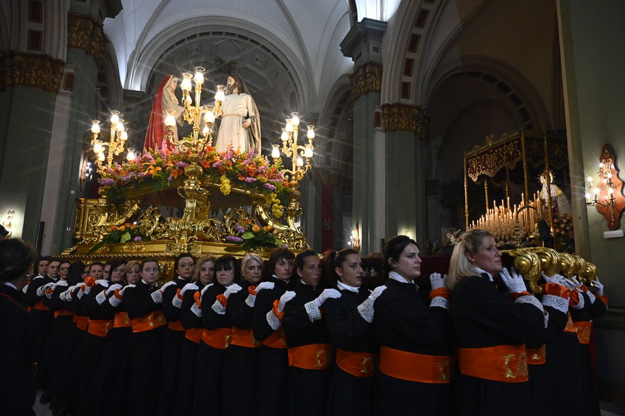 Las imágenes de la procesión del Cristo de la Misericordia y Virgen del Rosario en Cartagena