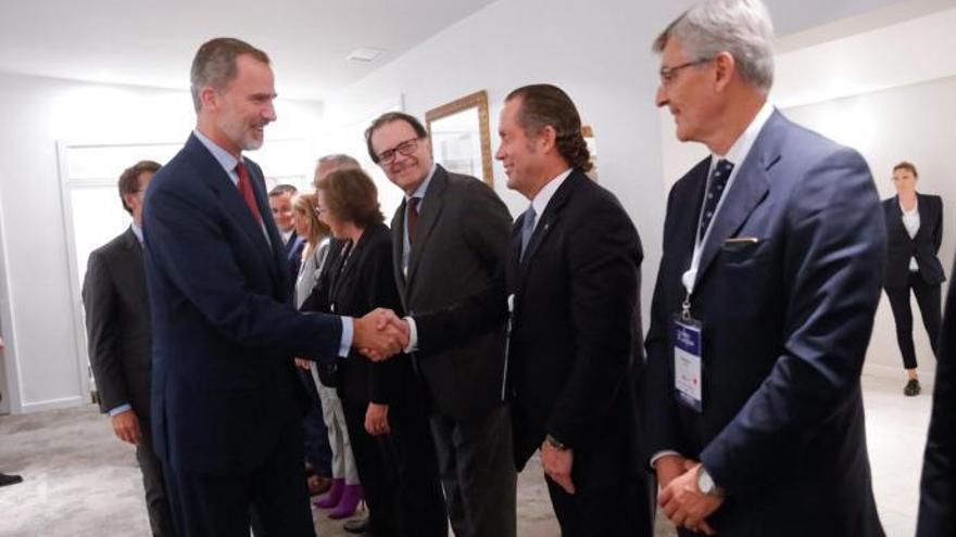 Felipe VI, en el Foro La Toja. // M. Muñiz