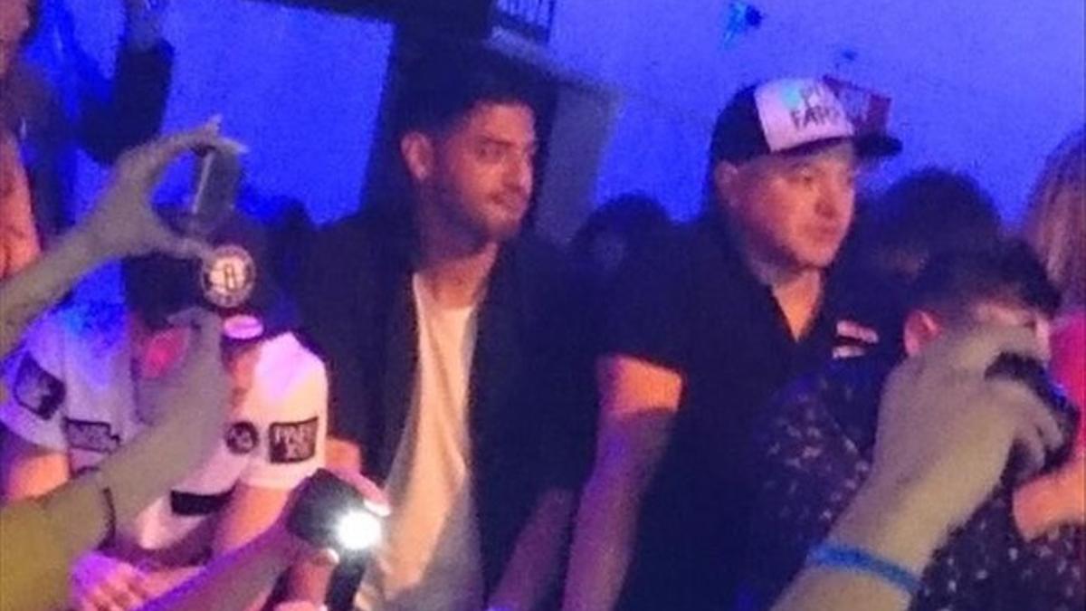 Vela, en Madrid, durante el concierto de Chris Brown