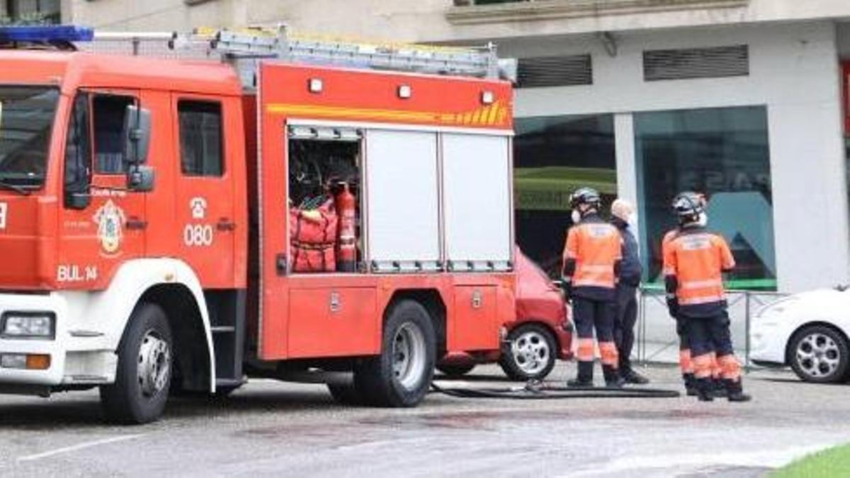 Un camión de bomberos de Vigo, en una foto de archivo