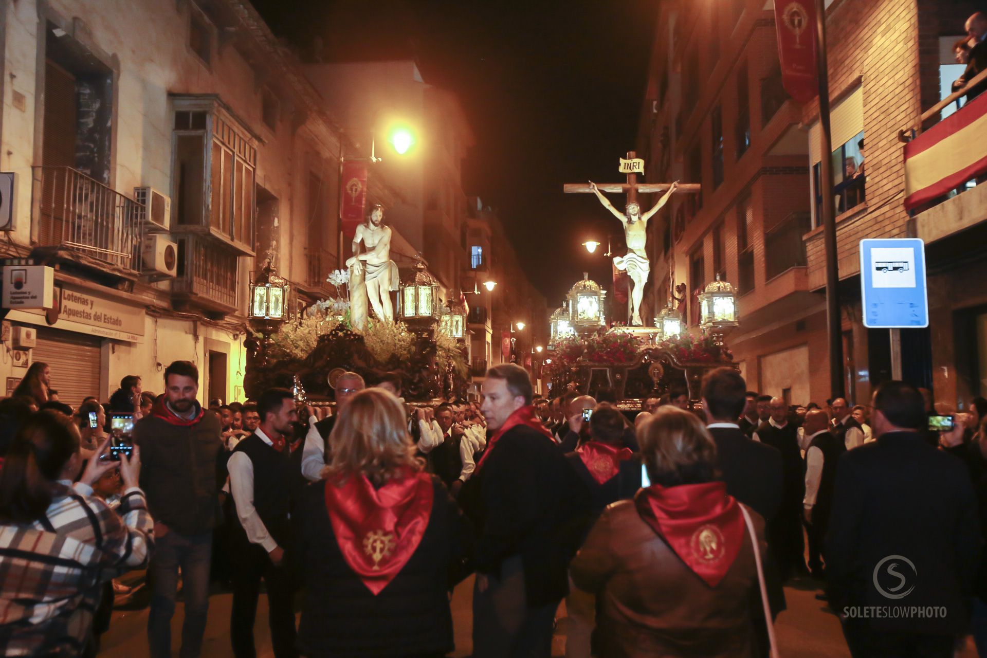 Las imágenes del encuentro del Paso Encarnado en Lorca