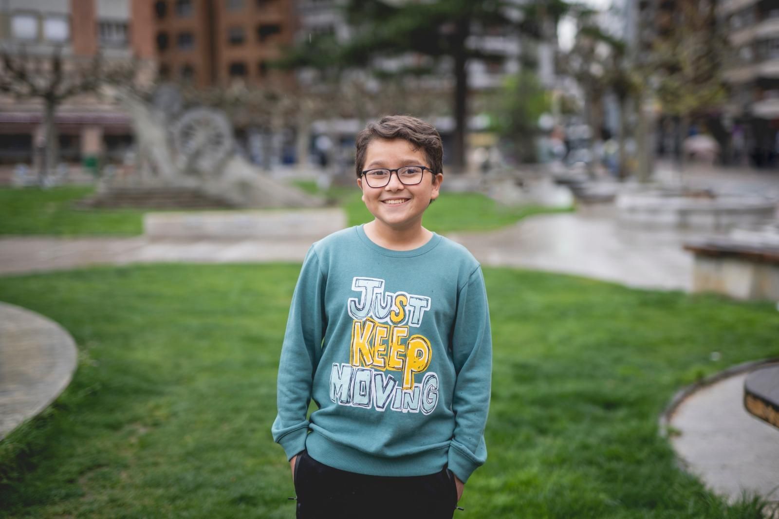Francisco Vera, activista medioambiental colombiano de 13 años, en España