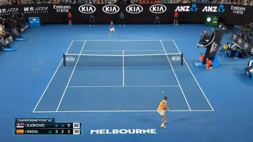 As赤 gan車 Djokovic el punto final