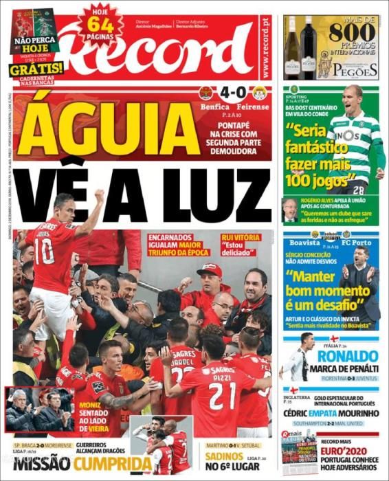 Portada RECORD domingo 2 diciembre 2018