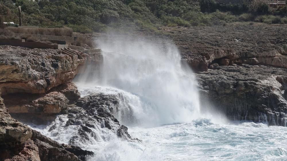 El fuerte temporal ha sido protagonista en Mallorca