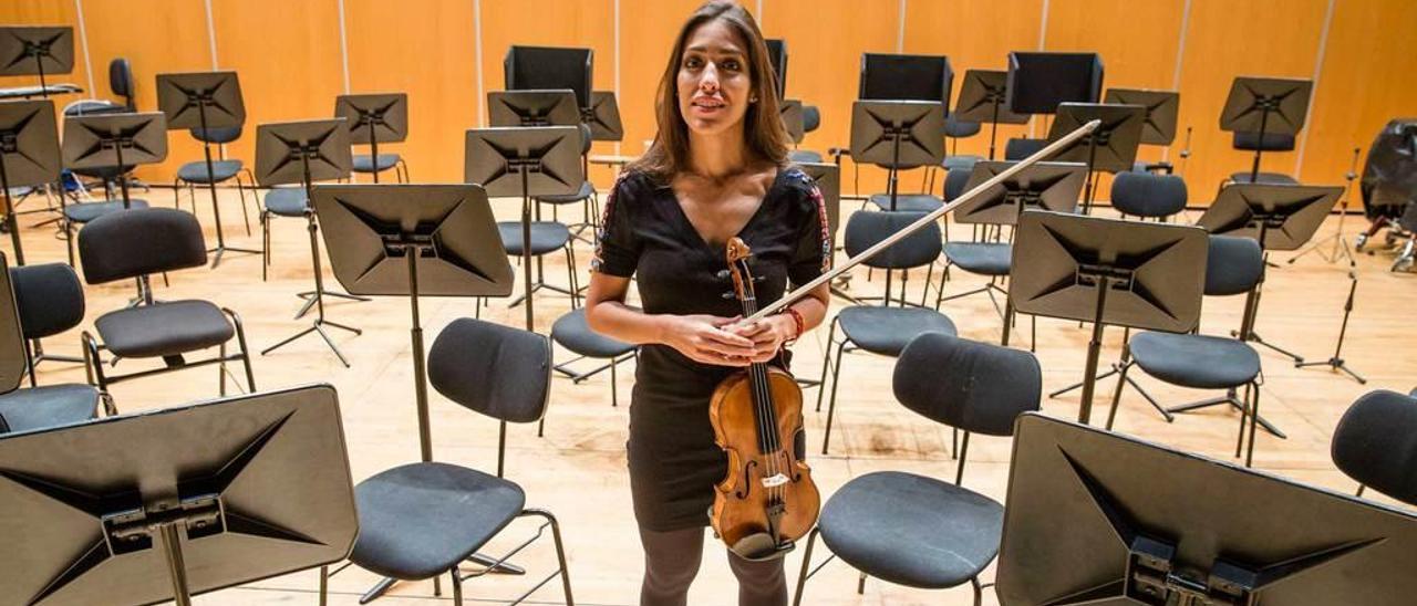 Leticia Moreno, el miércoles, en el Auditorio de Oviedo.