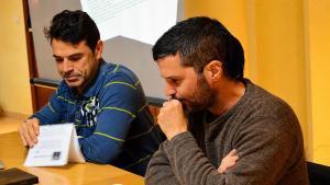 Daniel Olmo y Cèsar Martí, autores de El diari de Guillem.
