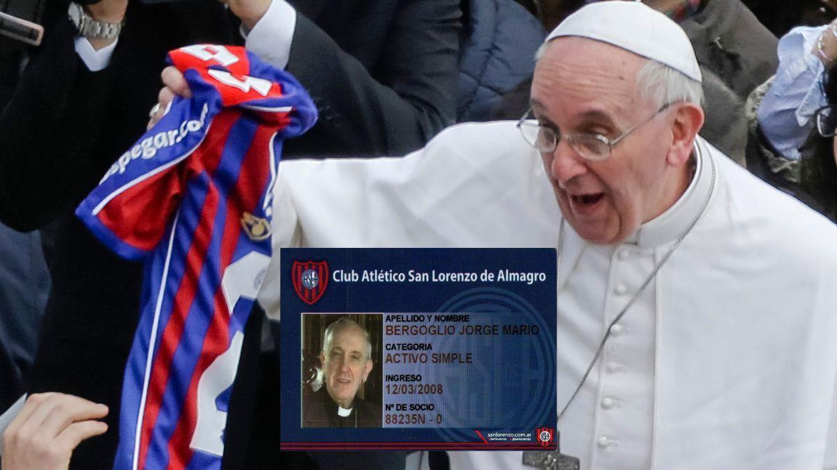 El carnet de socio del Papa Francisco de San Lorenzo de Almagro