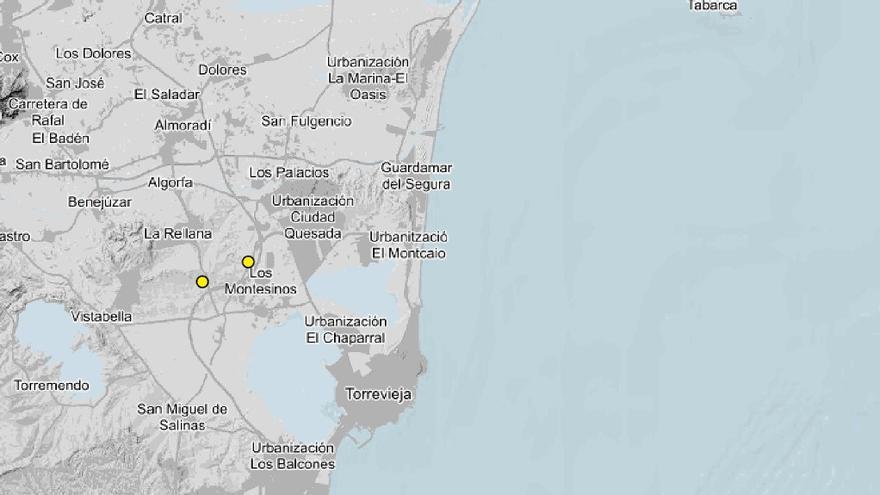 Los Montesinos registra dos seísmos en la pasada madrugada