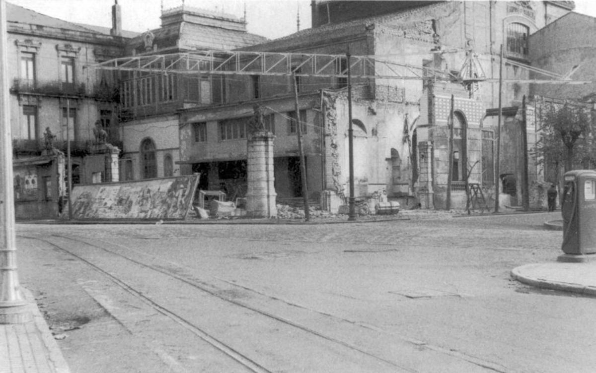 La entrada en la que se encontraban los «caballinos de Los Campos».