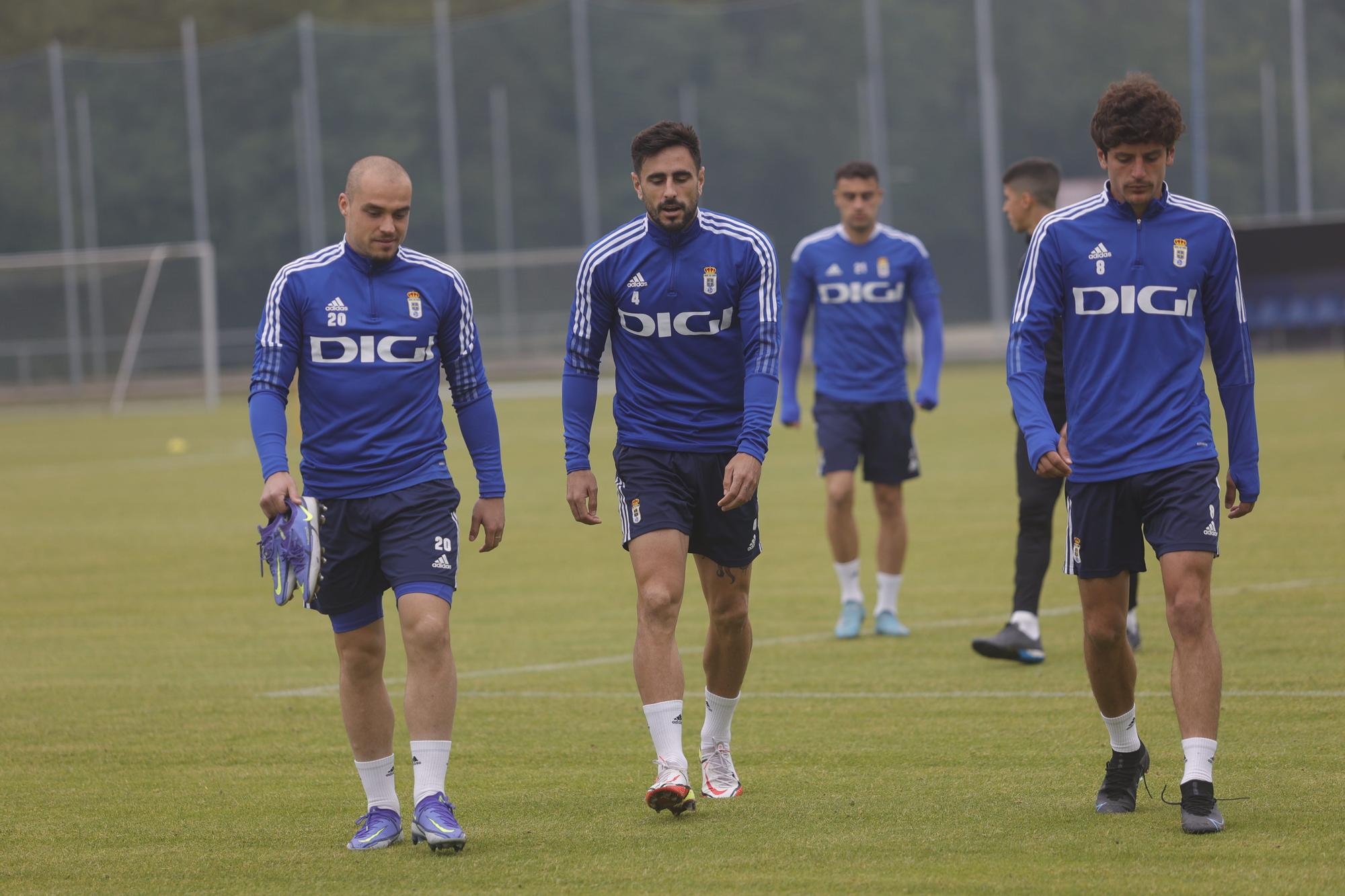 Las imágenes del entrenamiento del Oviedo