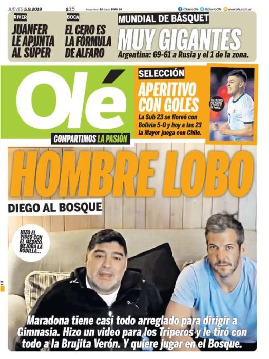 Blanca, Maradona, Neymar y Parejo en las portadas deportivas