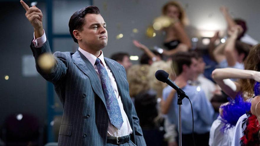 Leonardo DiCaprio durante la película &#039;El lobo de Wall Street&#039;.