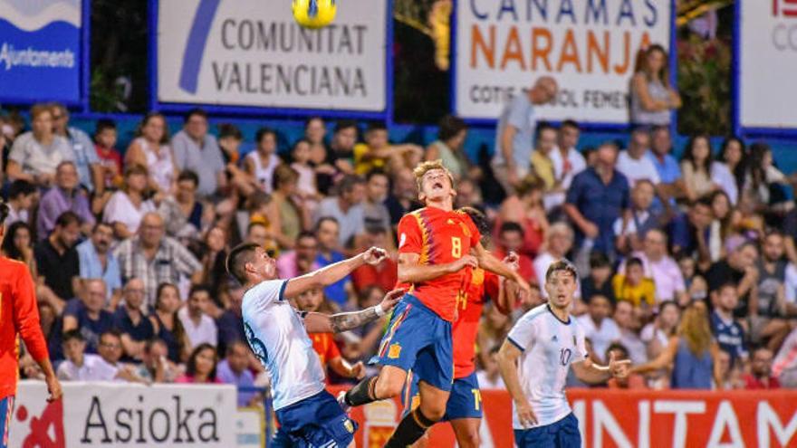 Un lance del Argentina-España de la fase de grupos.