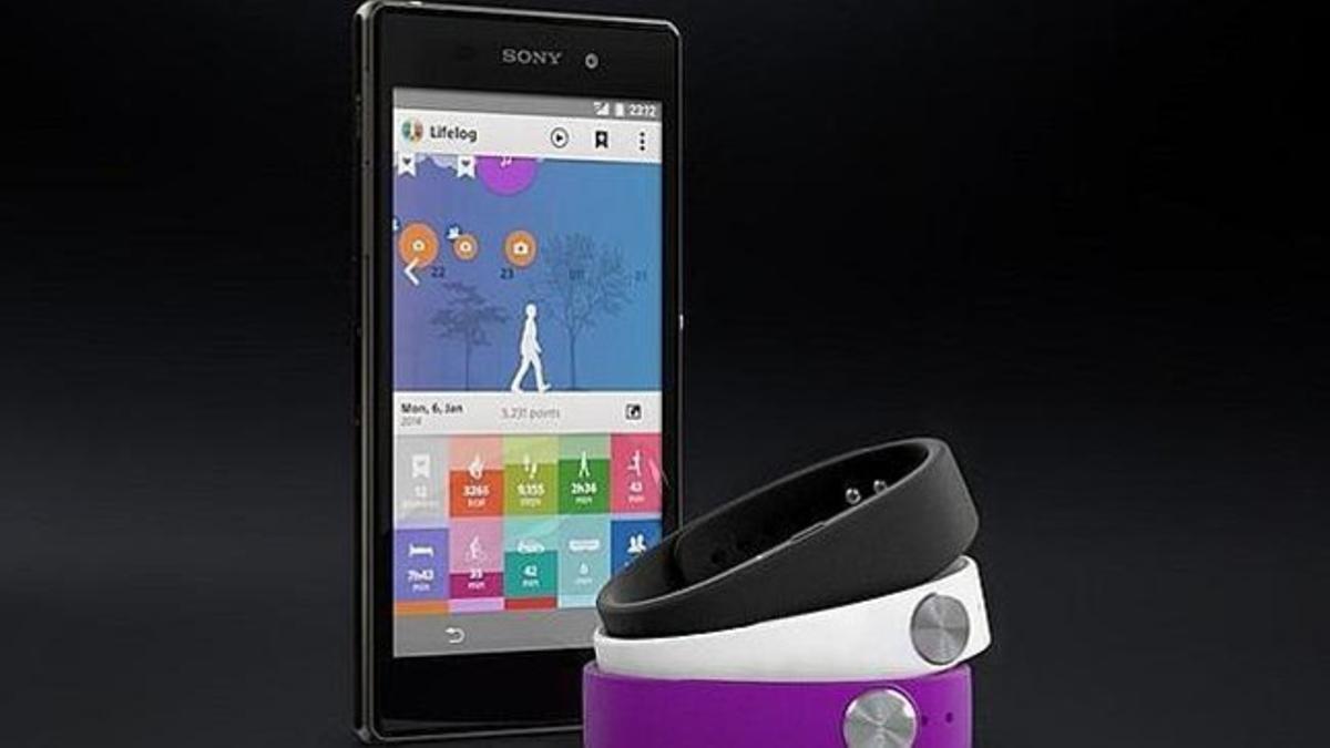 Pulsera inteligente 'smartband' de Sony.