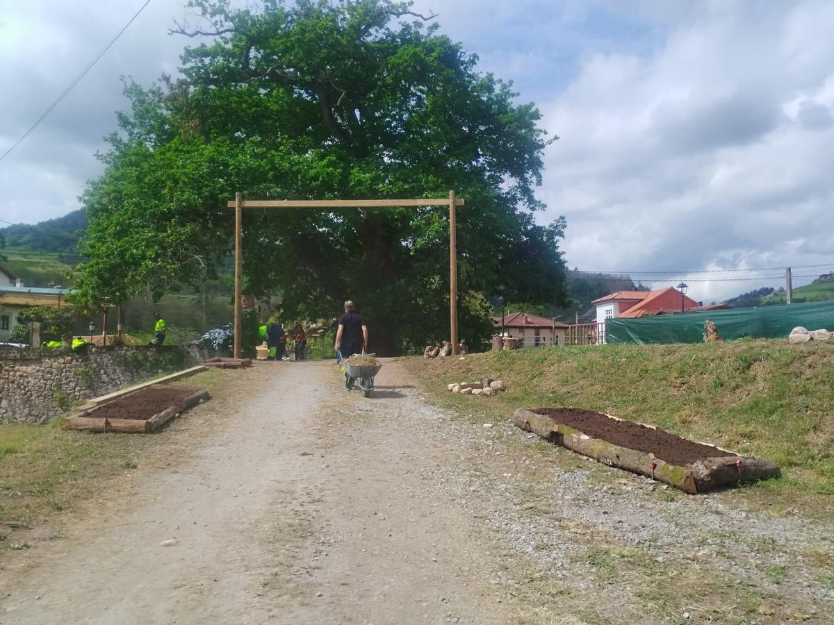 Cornellana, en Salas, se prepara para la Feria del Salmón y la subasta del campanu de Asturias