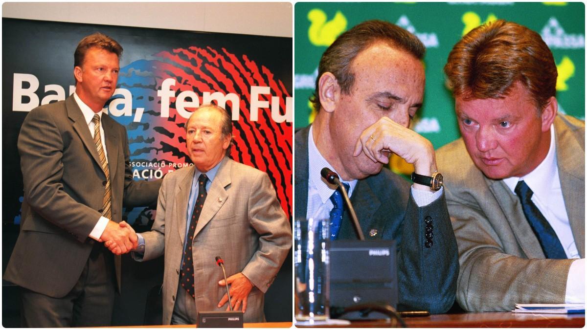 Van Gaal fue contratado por Núñez y por Joan Gaspart