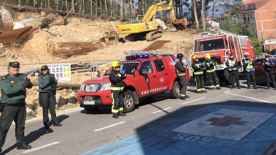 Efectivos policiales y de emergencias.