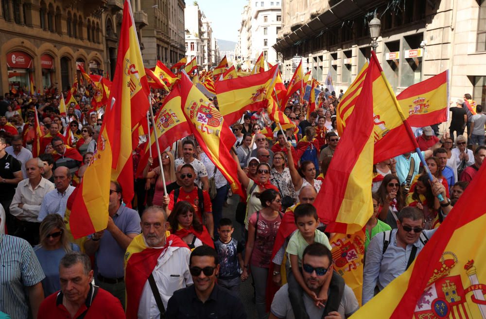 Manifestación en Barcelona por la unidad de España