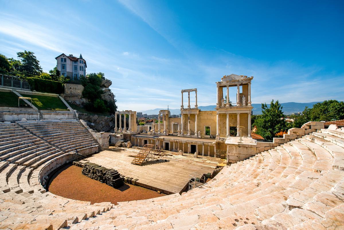 Teatro romano de Plovdiv, Bulgaria